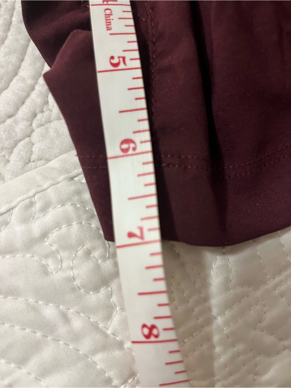 Duluth Performance Shorts in Burgundy - Picture 9 of 11